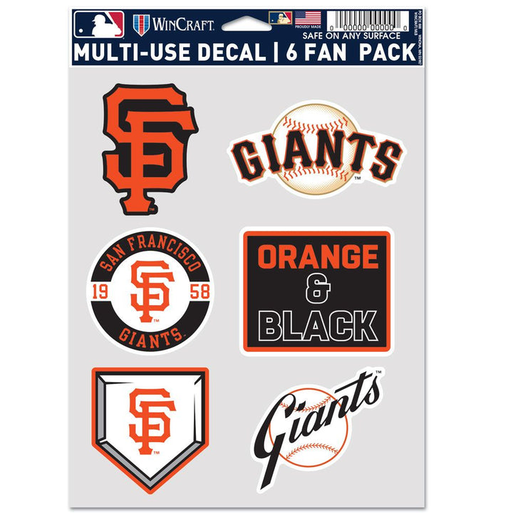 San Francisco Giants Multi Use Decal Fan Set