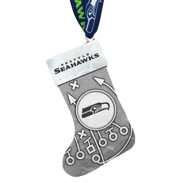 Seattle Seahawks Playbook Stocking Ornament