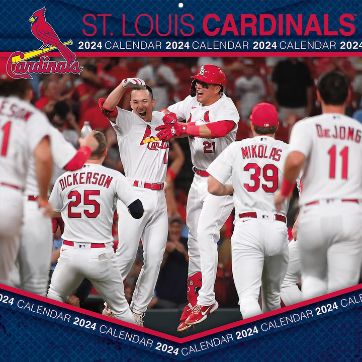 St Louis Cardinals 2024 Wall Calendar 12" x 12"