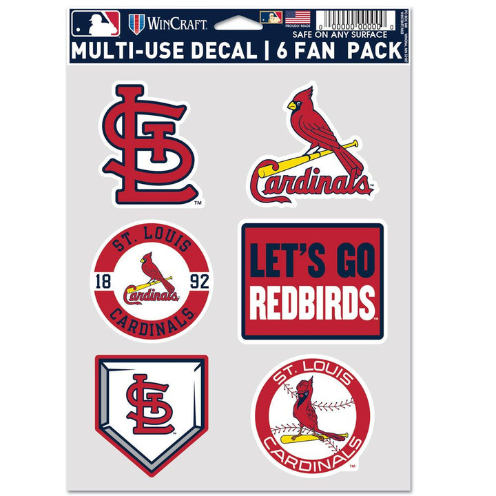 St Louis Cardinals Multi Use Decal Fan Set