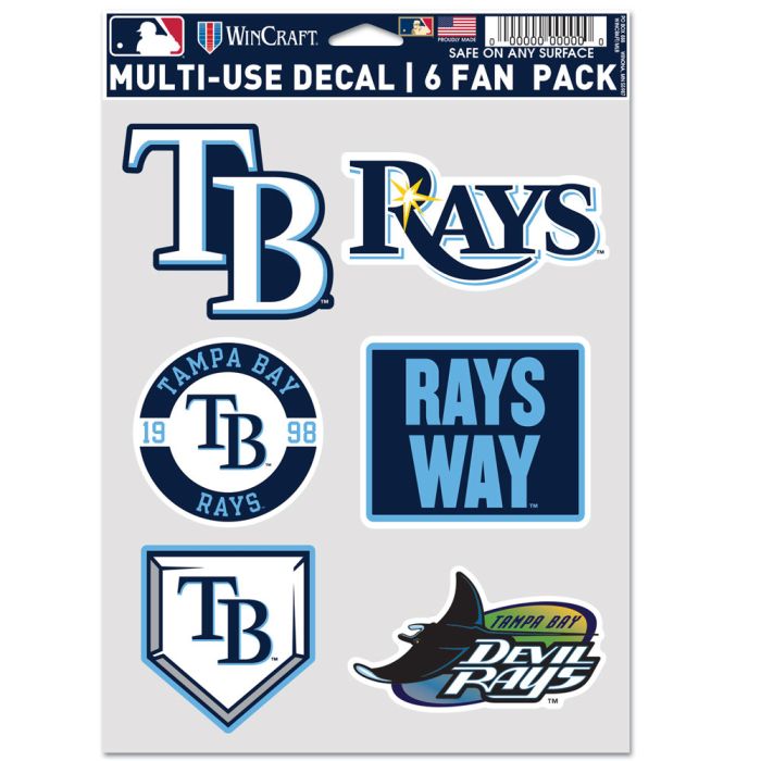 Tampa Bay Rays Multi Use Decal Fan Set