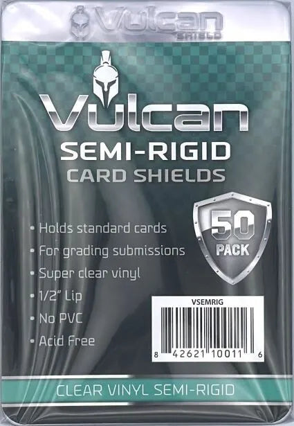 Vulcan Shield Semi Rigid Grading Card Shield - Pack of 50