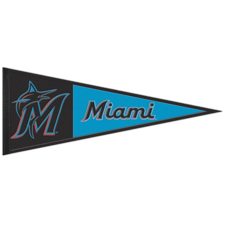 Miami Marlins WinCraft 13"x32" Logo Pennant